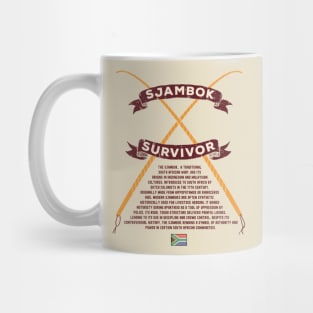 Vintage Sjambok Survivor Leather Whip South Africa Childhood Funny Mug